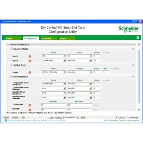 Dry contact, Management Options, Dry Contact I/O Card, monitor 